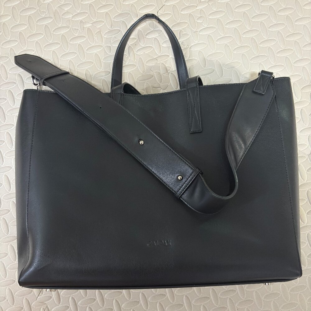 CALPAK Travel Haven Laptop Tote Bag in Black